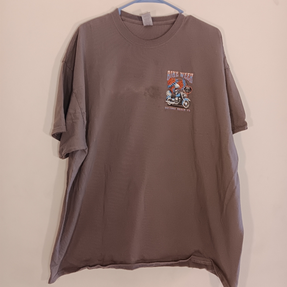 Gildan Mens Daytona Beach Bike Week 2023 Graphic T Shirt Size 2XL